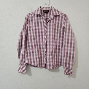 Ariat Women’s Plaid Button-Down Shirt  Medium Size
